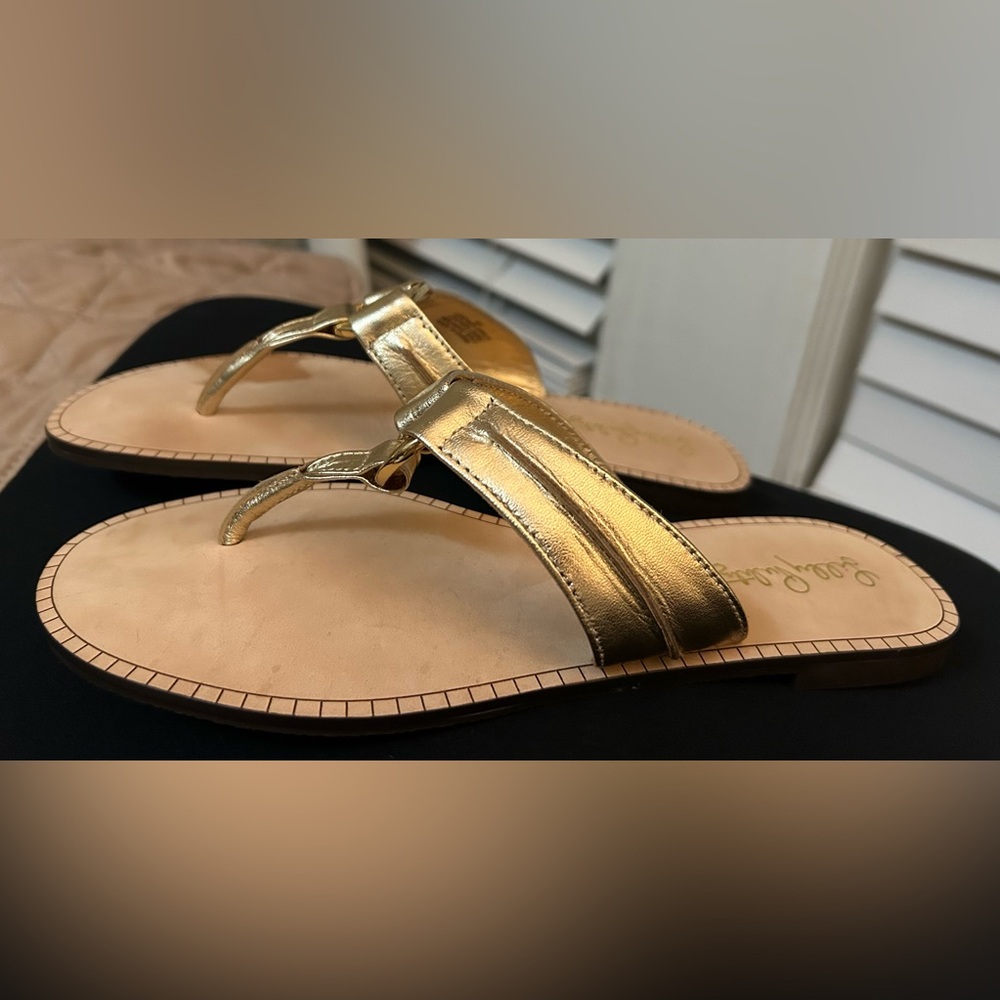 Gold Lilly Pulitzer Women's Sandals
Never worn
Size 6